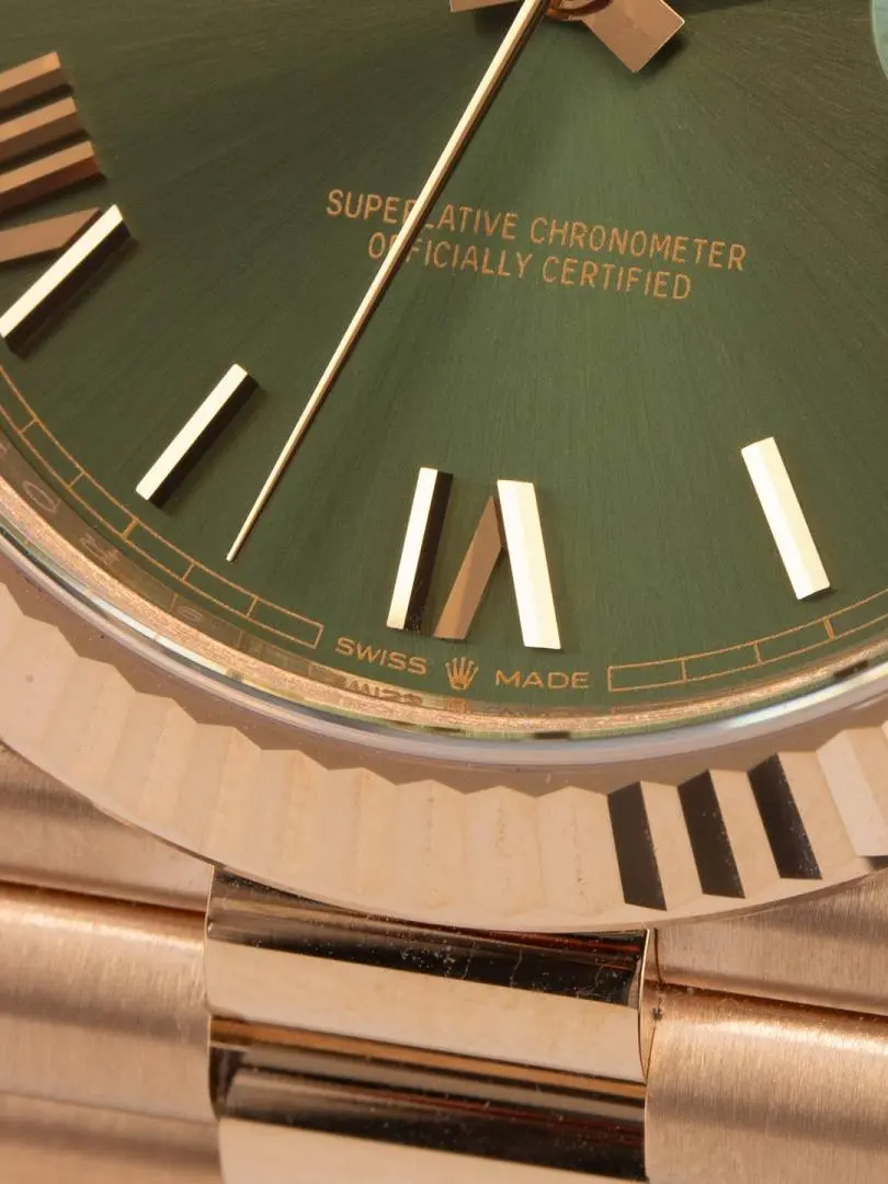Rolex Oyster Perpetual Day Date 40 Battery Copper Green - Image 7