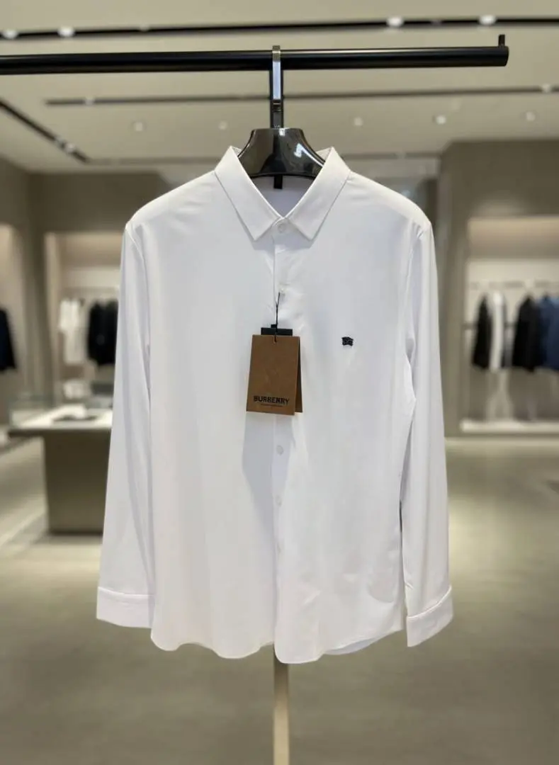 Burberry IMPORTED TRENDING KOREAN SHIRT WHITE - Image 2