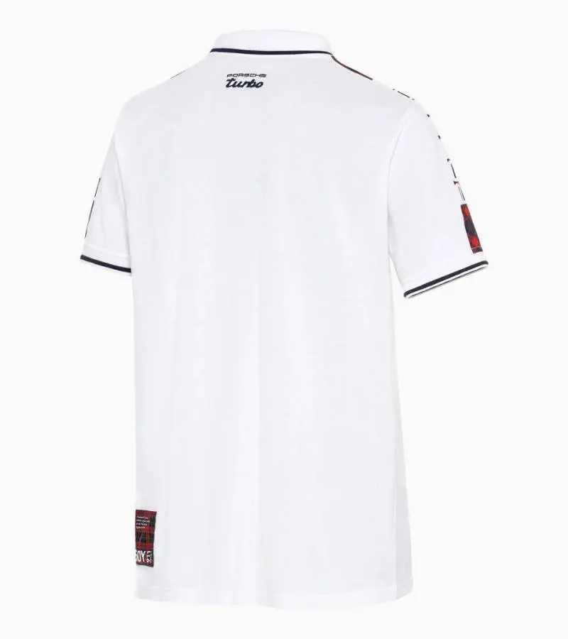 PORSCHEx BOSXS IMPORTED STORE ARTICLE POLO T-SHIRTx - Image 3