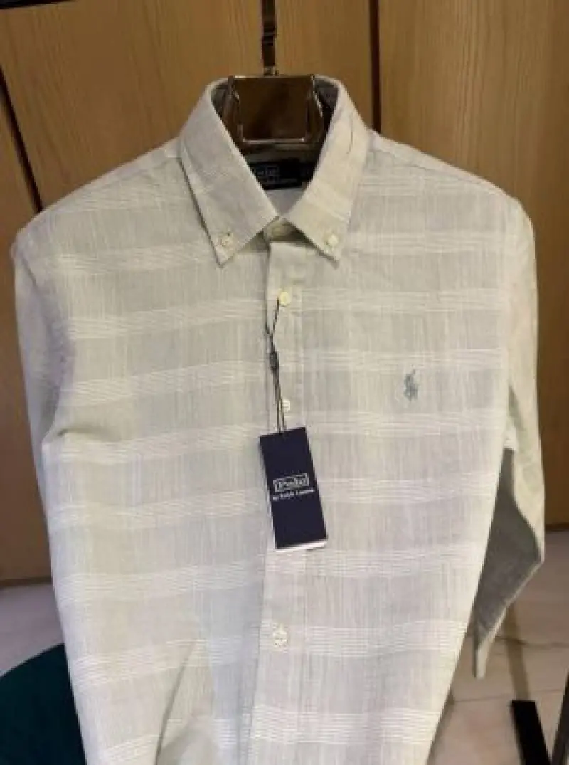 Ralph LAUREN P-OLO IMPORTED STORE ARTICLE SHIRT LIGHT GREEN - Image 3