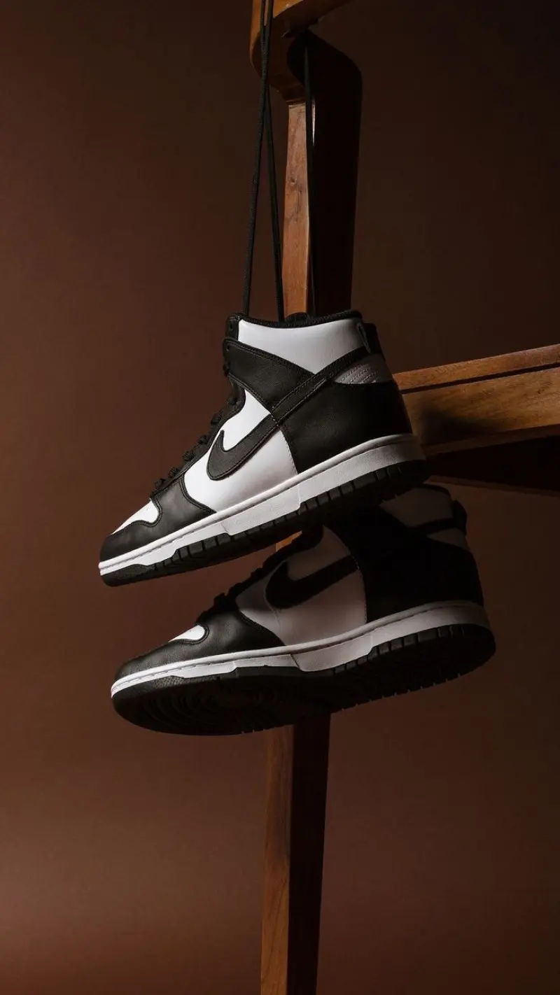 Nike dunk high panda black white fix - Image 2