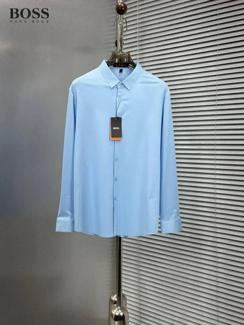 Hugo Bos Full Sleeves Shirt Sky Blue - Image 2