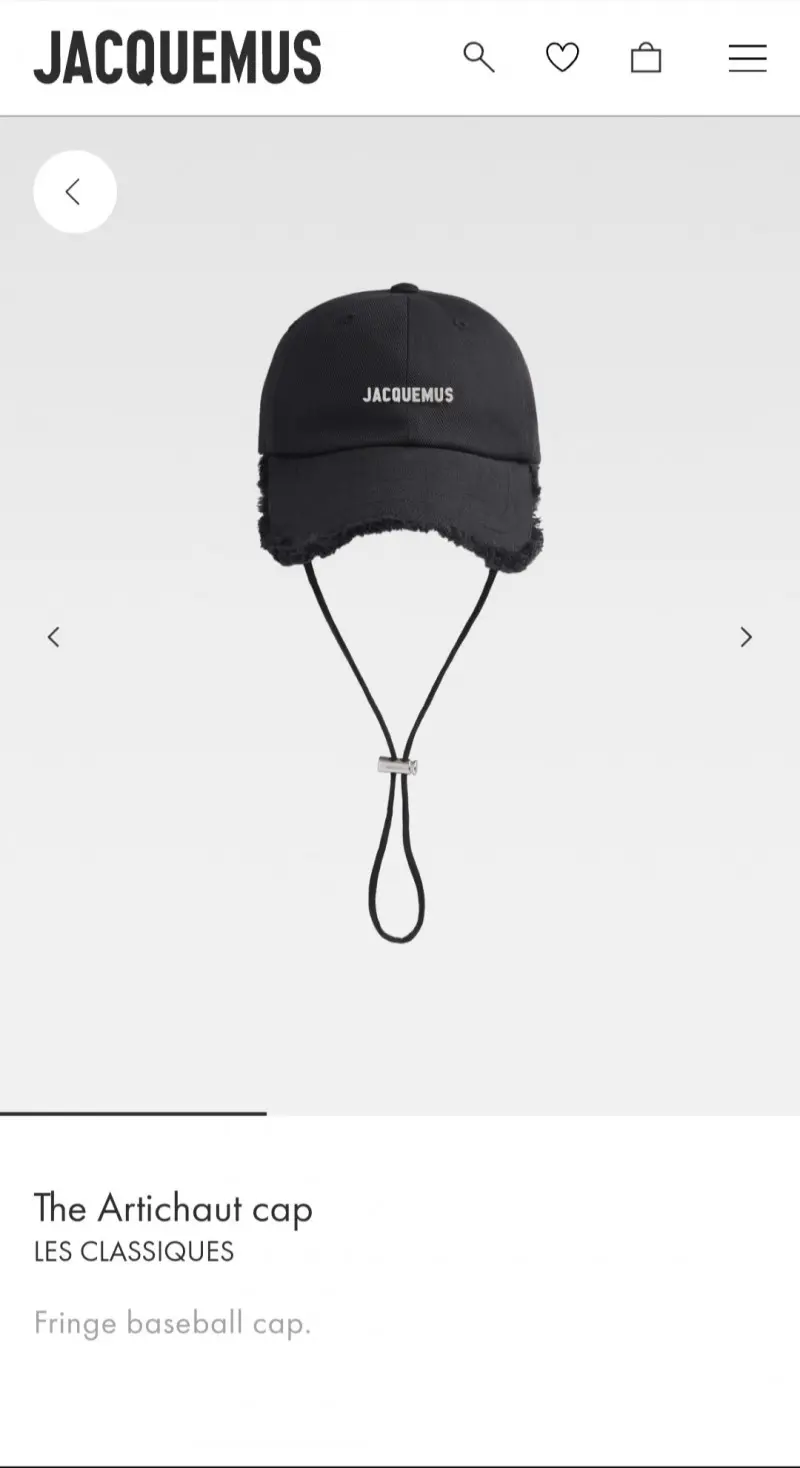 Jacquemus The Artichaut Black Premium Unisex Cap With Safety Box - Image 6