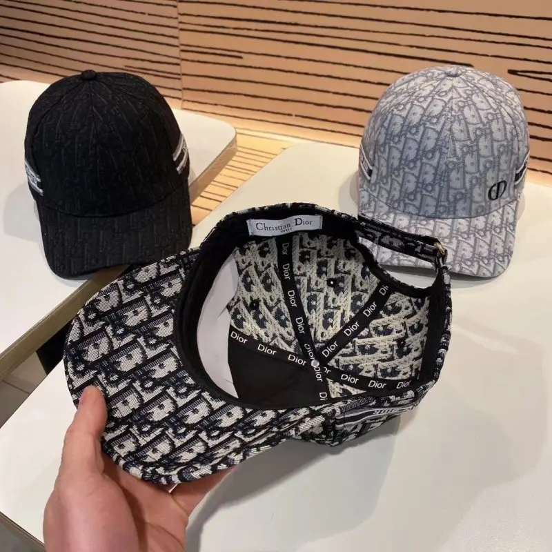 Dior Cd Oblique Monogram Premium Unisex Cap ( With Safety Box ) Black Mono - Image 2