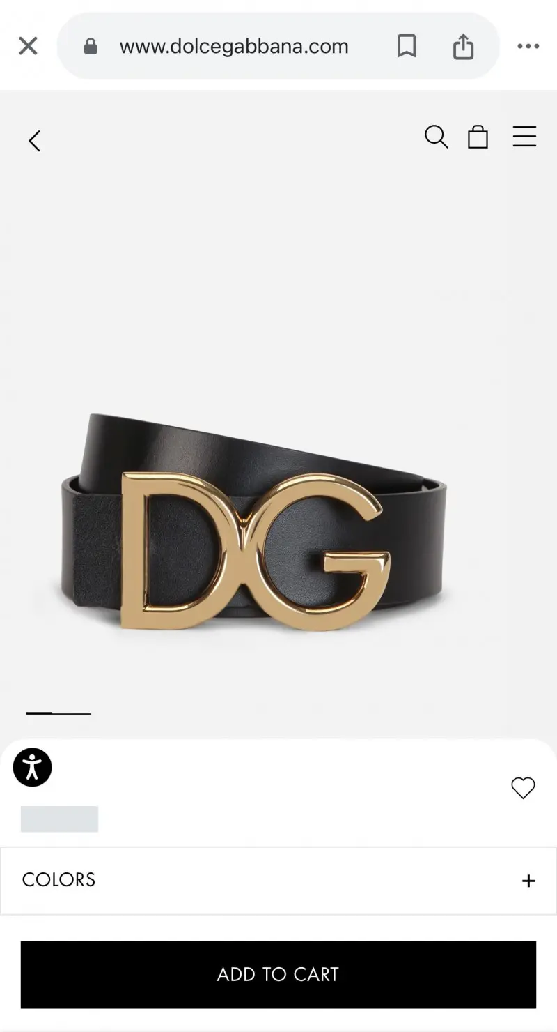 Dolce Gabana Belt DG-001 Gold - Image 2