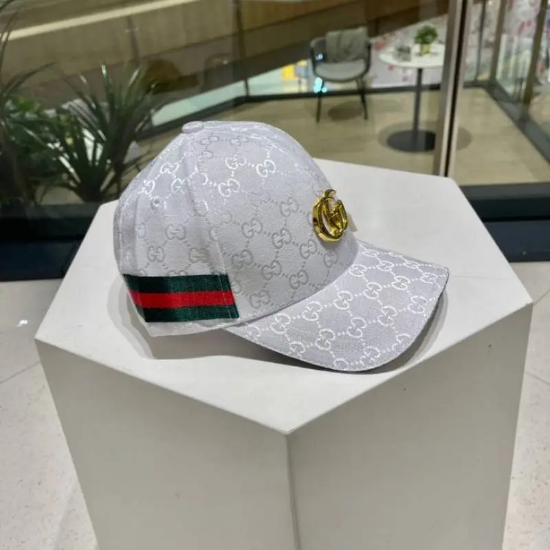 Gucci GG Stripes Monogram Front Logo Premium Unisex Cap With Safety Box - Image 7