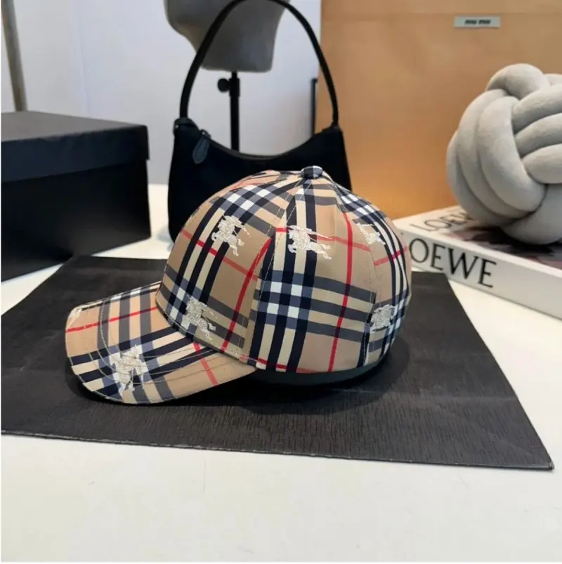 Burberry NoReturn White Equestrian Knight Monogram Premium Unisex Cap (With Safety Box) - Image 2