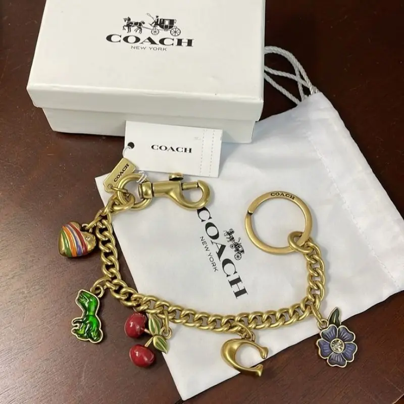 Coach Motif Bag Charm With Original Box NORETURN - Image 7