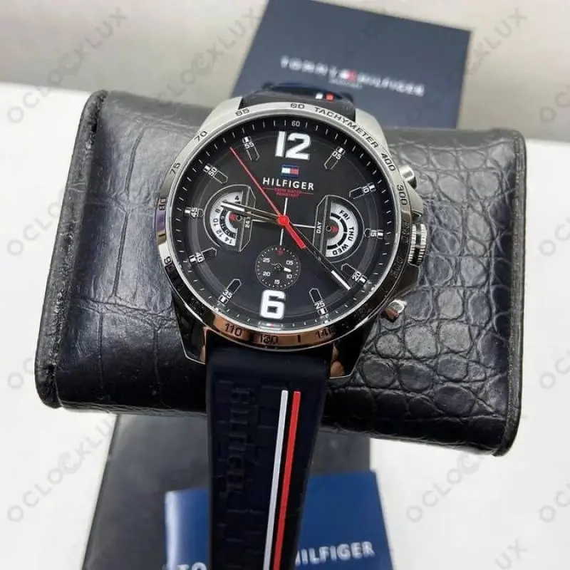Tommy Hilfigar Decker Silver- Black - J502 - Image 3