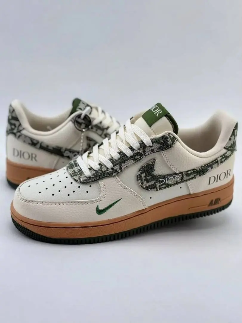 Nike AIRFORCE 1 X DIOOR BEIGE GREEN - Image 2