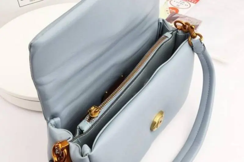 Coach Pillow Tabby Shoulder Bag With OG Box & Dust Bag & Extra Shoulder Strap (Blue-1000) - Image 4