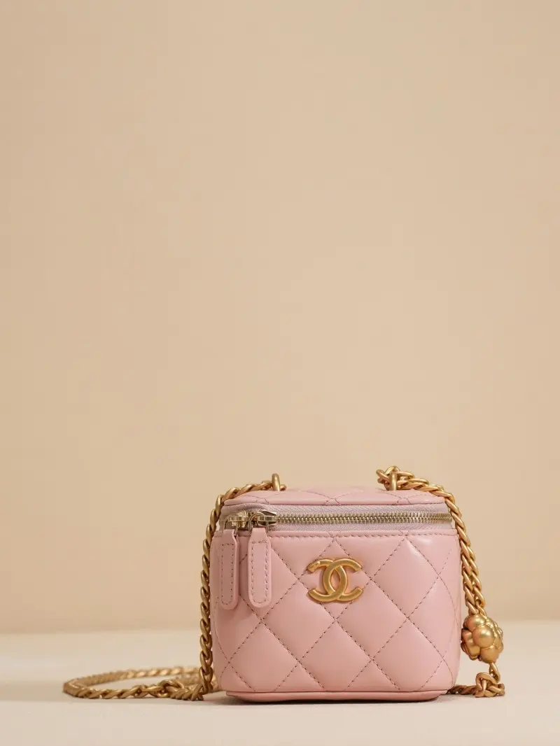 Chanel Small Vanity Premium Leather Bag With Original MagnetBox
