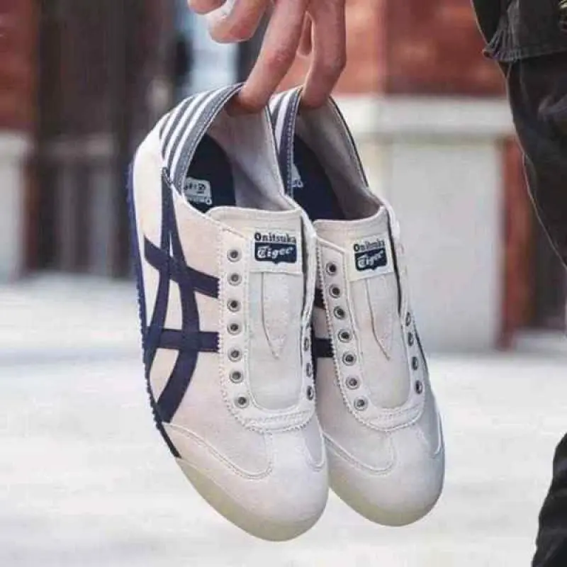 Onitsuka Tiger slip on Paraty cream navy - Image 3