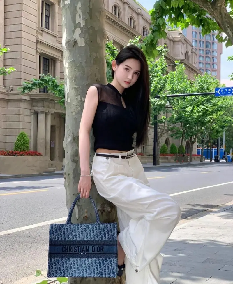 Dior Book Tote Denim With DustCover - Image 3