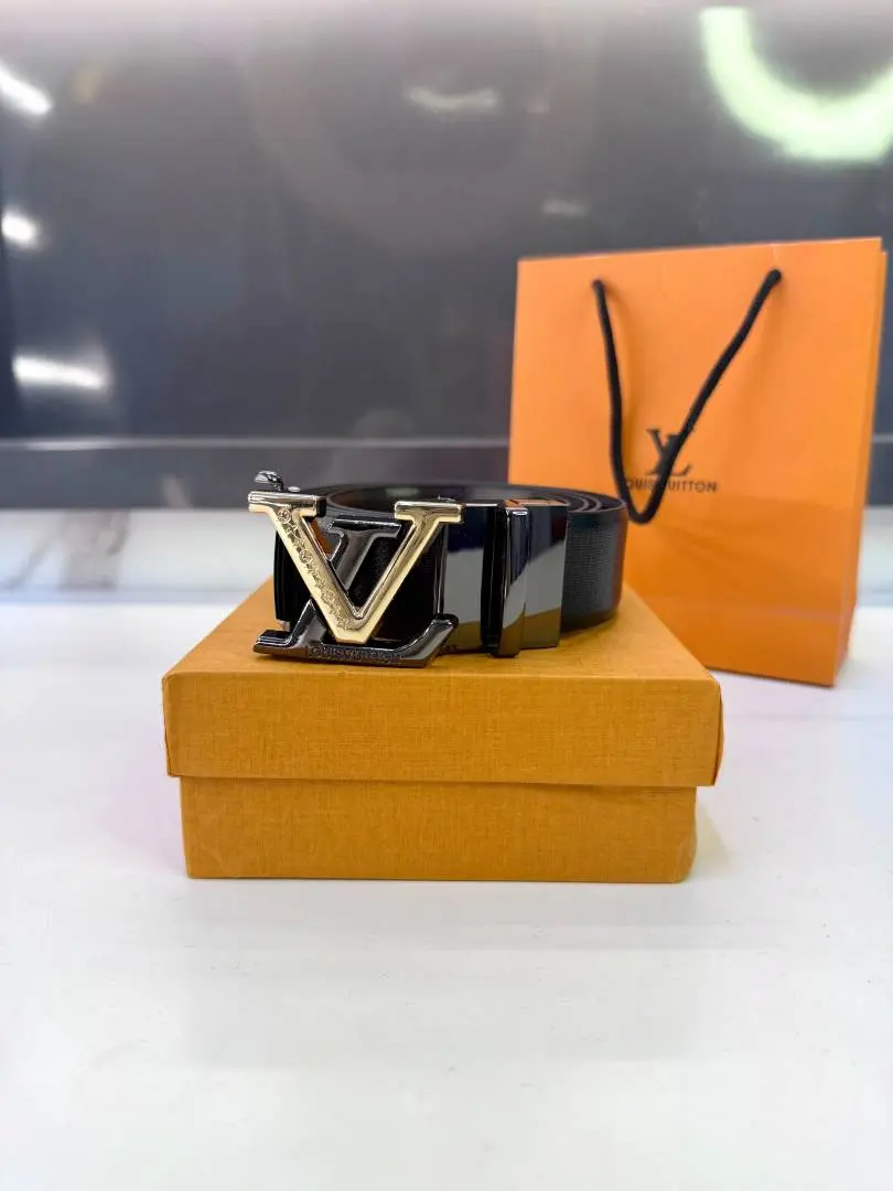 Lv Loui Golden Black Premium Quality Belt Fa 1110 - Image 3