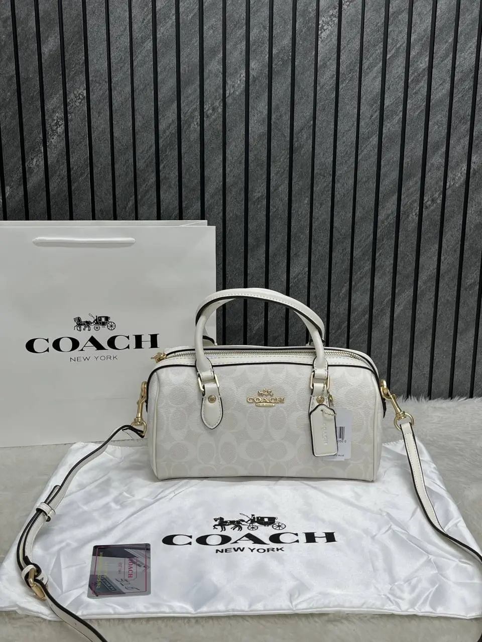 Coach Rowan Long Satchel Bag With OriginalCarryBag DustCover - Image 3
