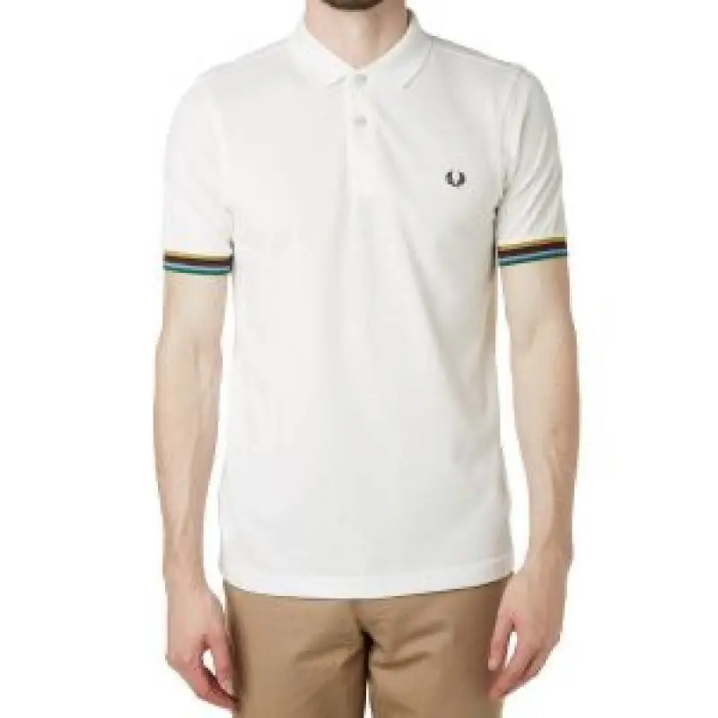 No return Fred peery imported Polo Tshirt White