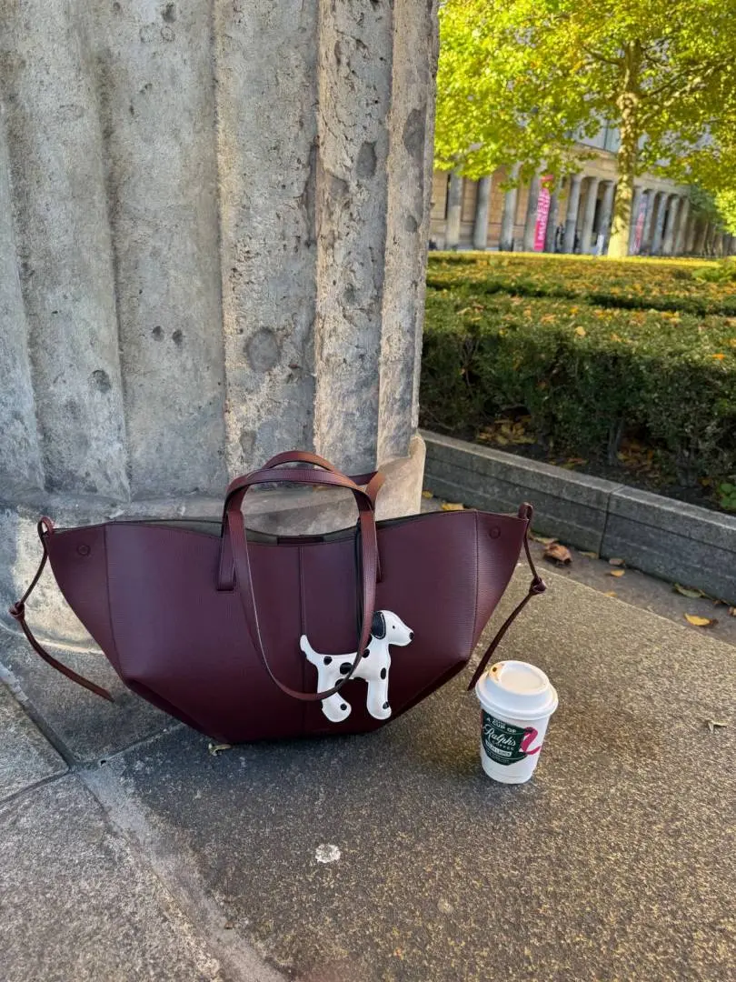 Polenne Black Cherry Cyme Large Premium Tote With Wallet & DustCover - Image 4