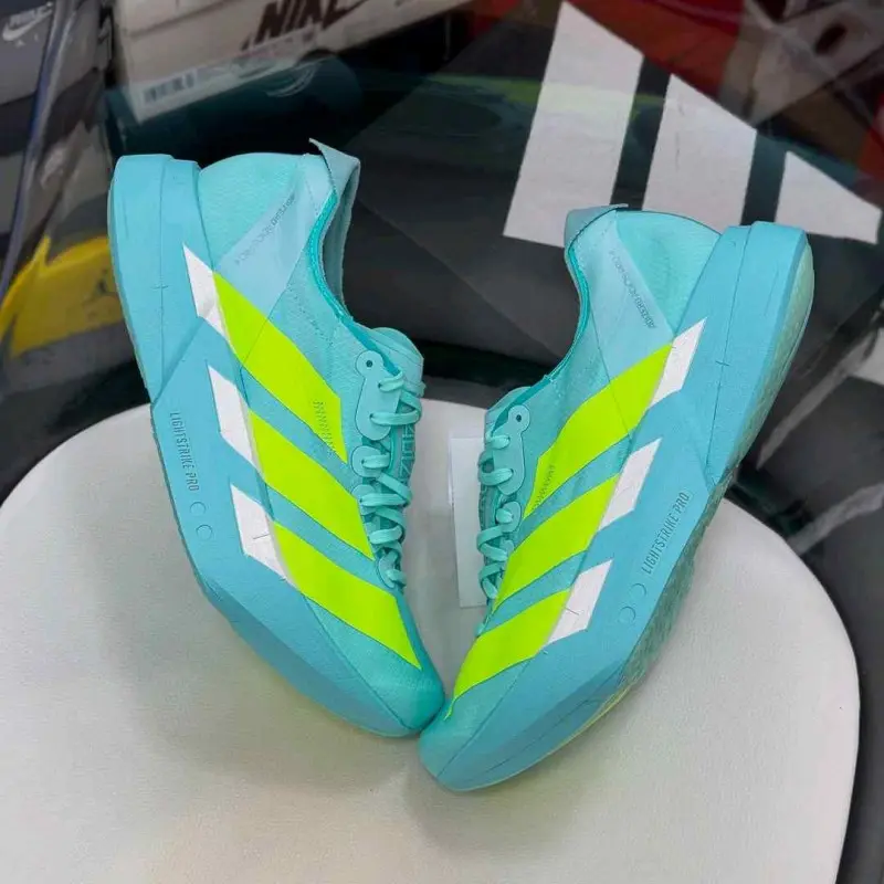 Adidas Adizero Adios Pro 4 Flash Aqua Lucid Lemon - Image 5