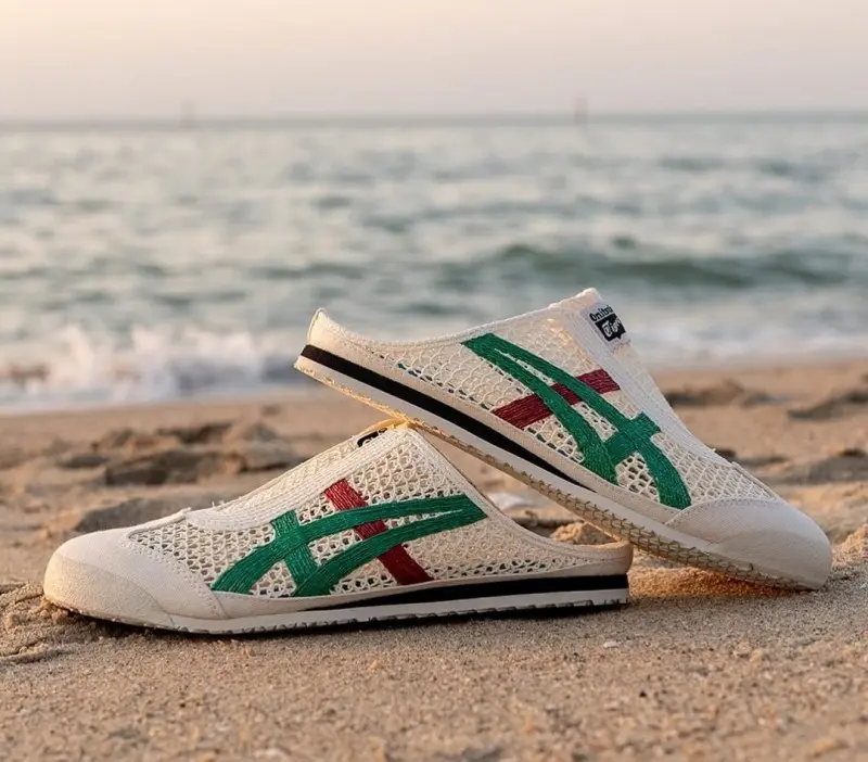 Mexico 66 Sabot Half Cut Shoe Sneaker White Green - Image 5