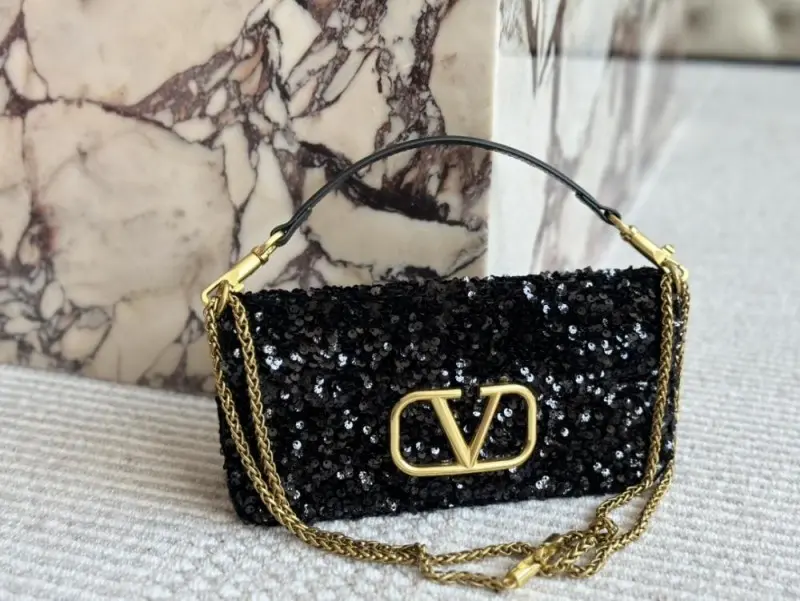 Valentino Sequin vlogo premium sling shoulder with original box - Image 5