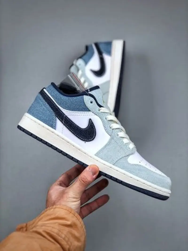 Nike Air Jordan 1 Low Se Denim Star Blue - Image 10