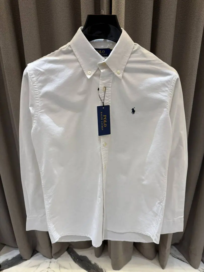 Ralph Lauren Chest Logo Full Sleeves Shirt White - Image 2