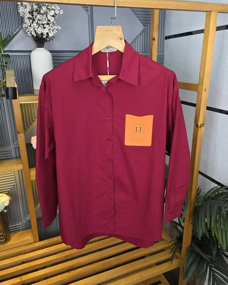HERM LOGO SHIRT MARRON S132-MR - Image 2