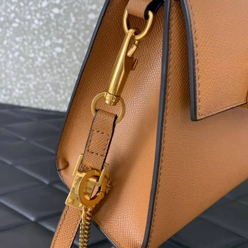 Valentynoo Tan-Brown VSling TopHandle ShoulderBag With DustCoverhut - Image 7