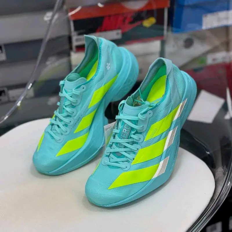 Adidas Adizero Adios Pro 4 Flash Aqua Lucid Lemon - Image 8