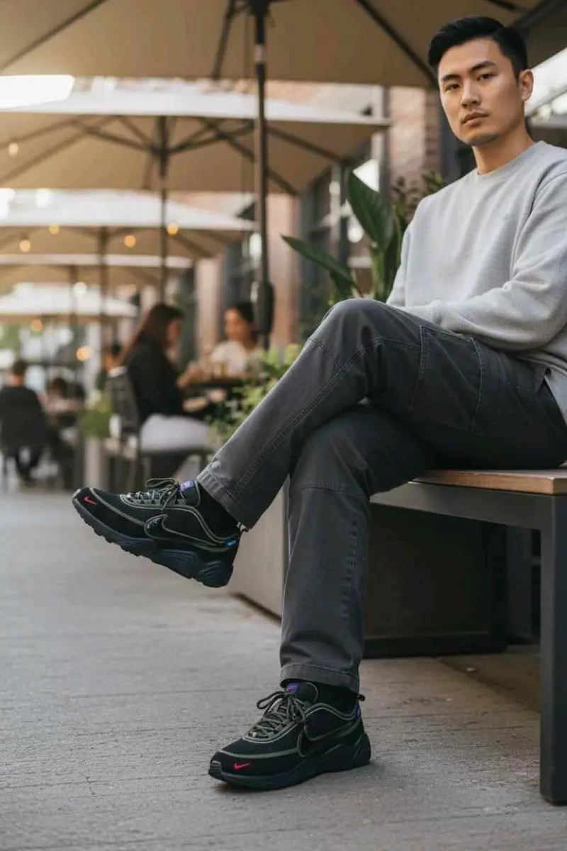 UNDEFEATED Nikkee x Air Zoom Spiridon Black And Green - Image 2