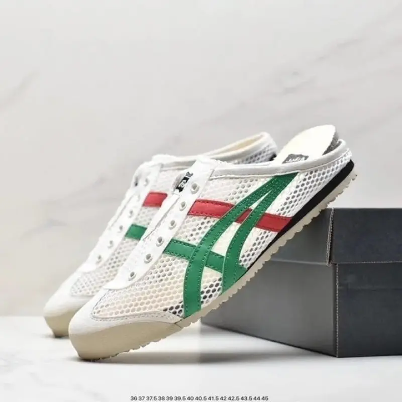 Mexico 66 Sabot Half Cut Shoe Sneaker White Green - Image 2