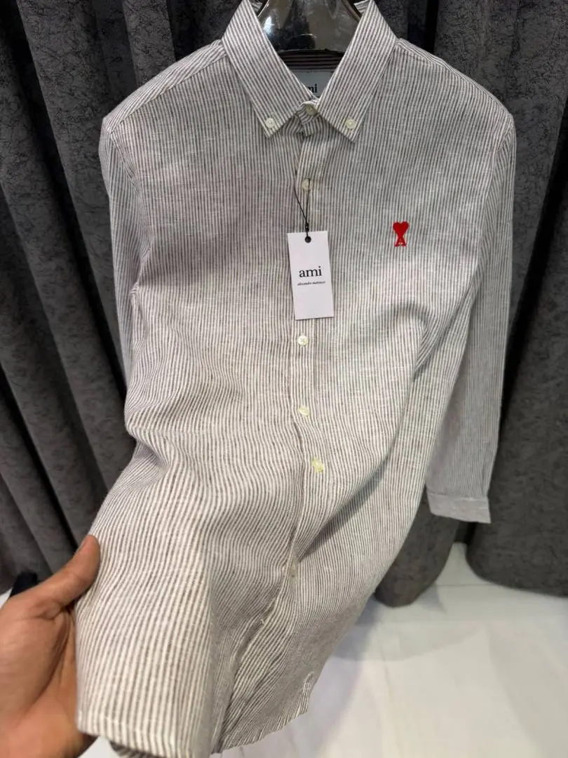 NO RETURN SALE AMI PARIS IMPORTED SHIRT BROWN - Image 2