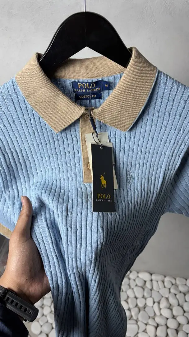 Ralph Lauren Premium Knit Polo T-Shirt 1413 - Image 3
