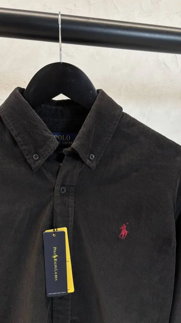 Ralph Lauren Polo Black Corduroy Shirt 1020 - Image 3