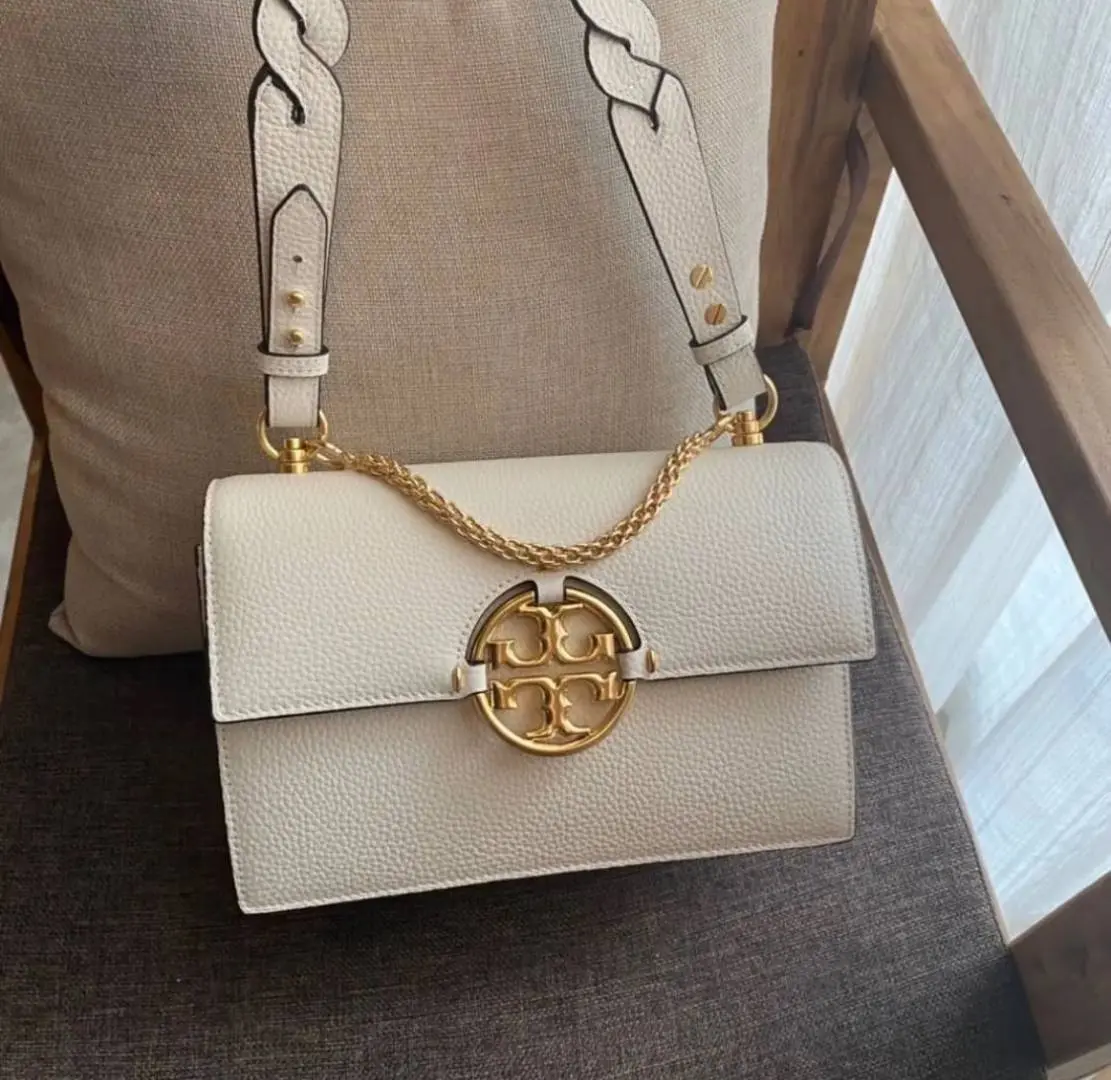 Tori Burch Miller White ShoulderBag With OriginalBox - Image 3