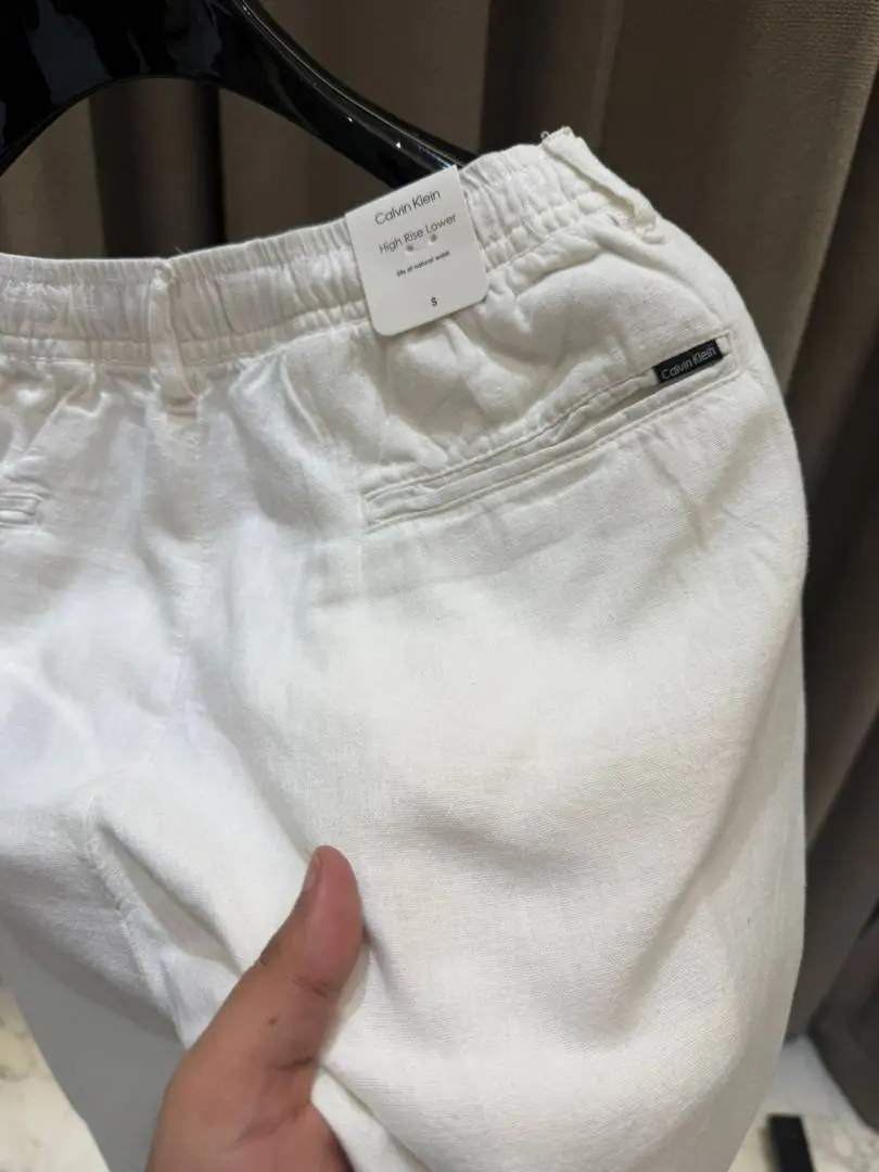 Calvin Kline Linen Pants White - Image 3