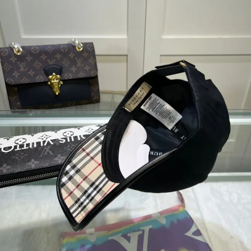 Burberry BB black gold plain premium unisex cap(with Safety Box) - Image 3