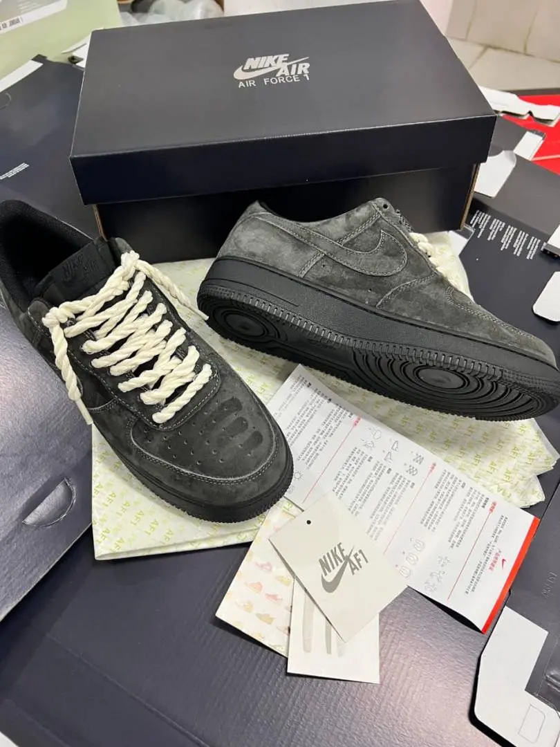 Nike AirForce 1 Low Grey White - Image 2