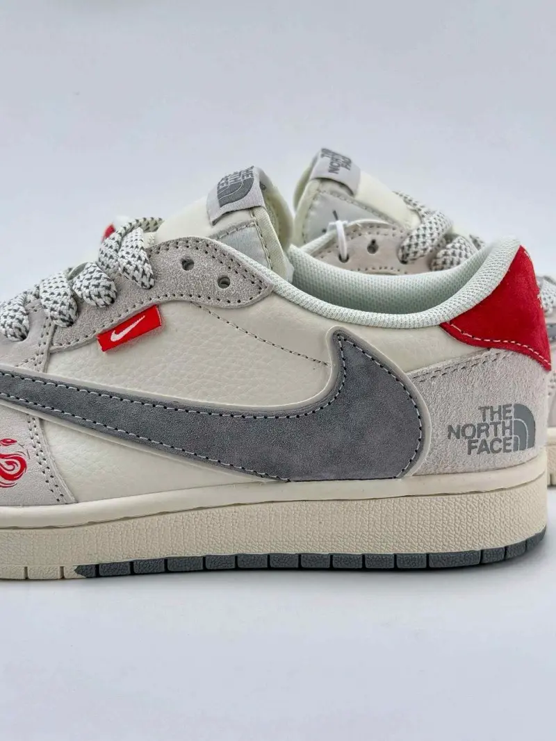 Travis Scott X Nikke Air Jordan 1 Low x The North Fase 802 - Image 4