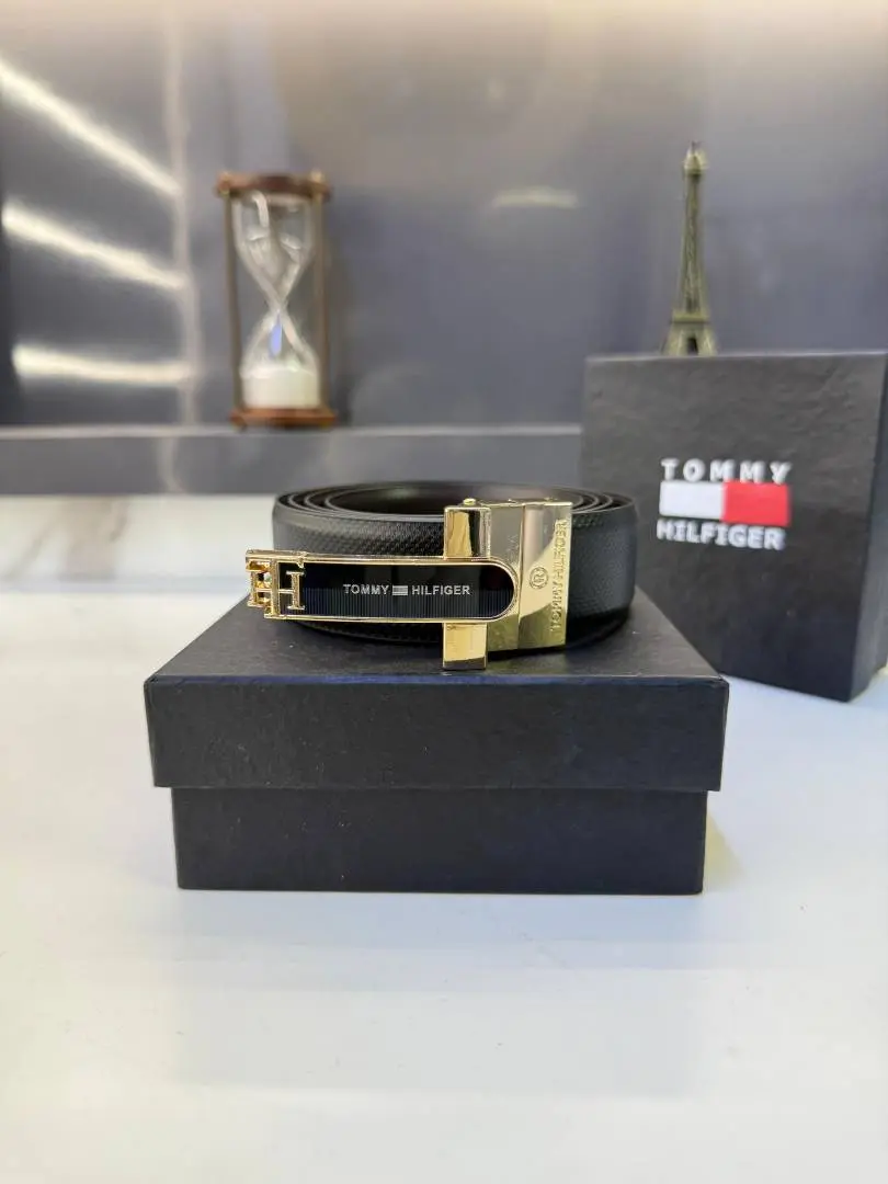 Tommy Golden Glossy Reversible Belt Fa 1388 - Image 2