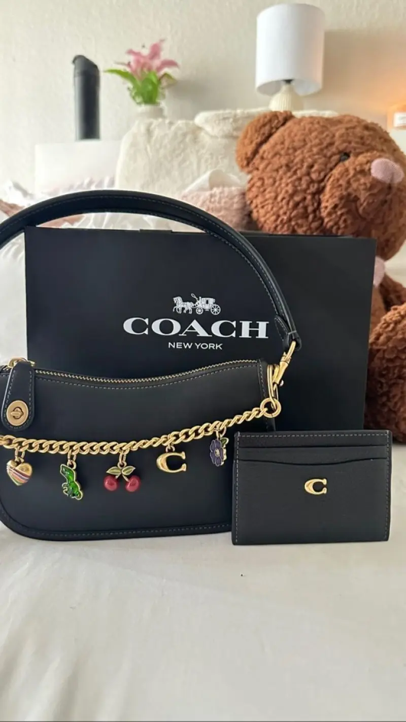 Coach Motif Bag Charm With Original Box NORETURN - Image 8