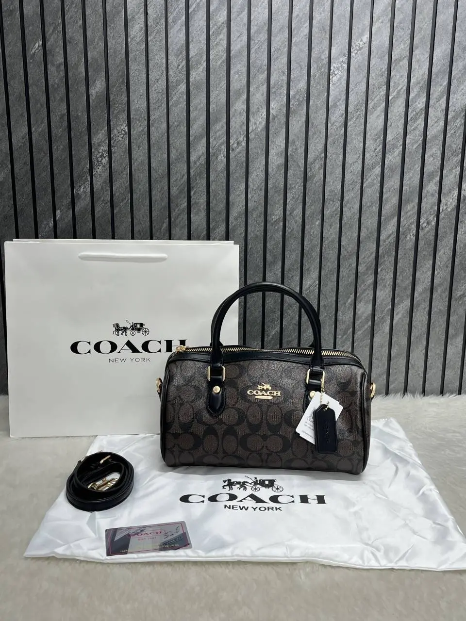 Coach Rowan Long Satchel Bag With OriginalCarryBag DustCover