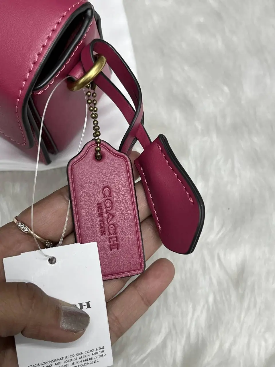 Coach Studio Baguette Hot-Pink Leather With OriginalBox DustCover Tags - Image 8