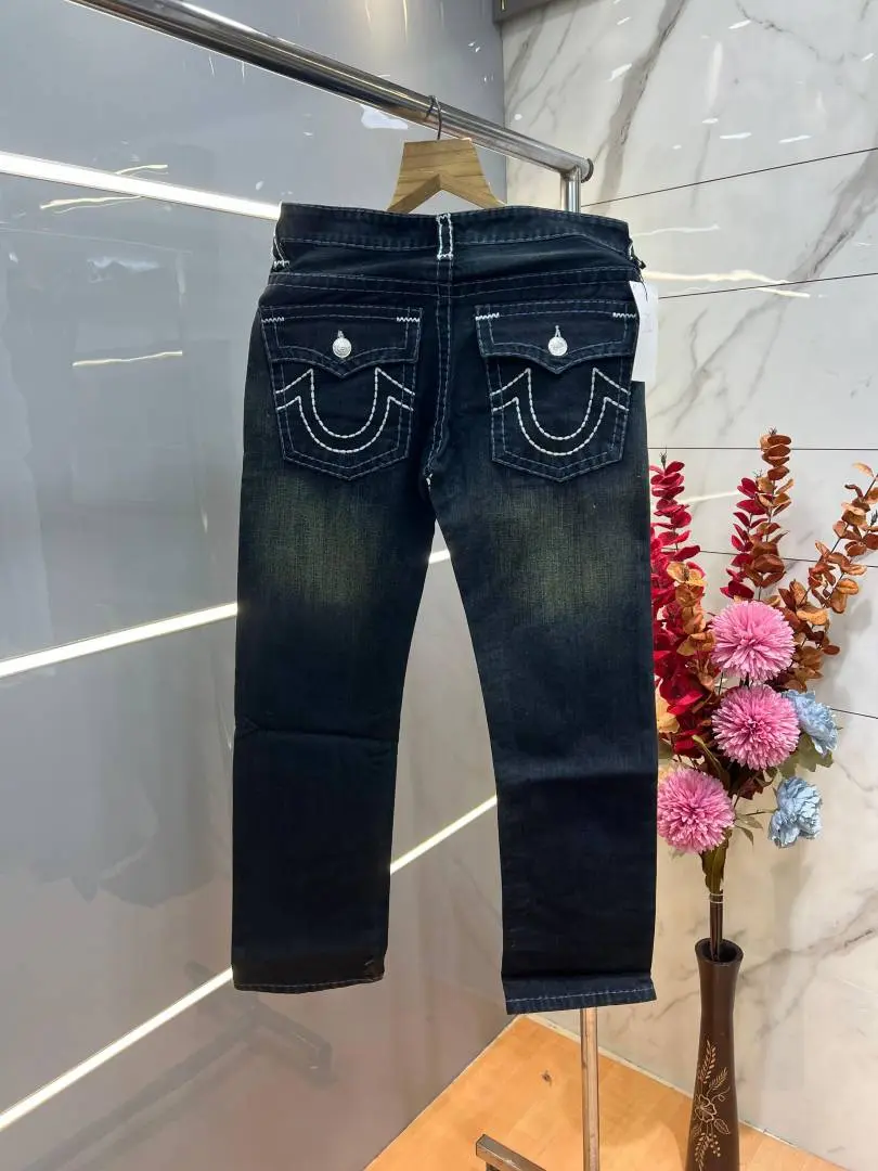 True Religio n Straight Fit Premium Imported Stretchable lycra fabric Denim with back flap pocket Design 3712 - Image 3