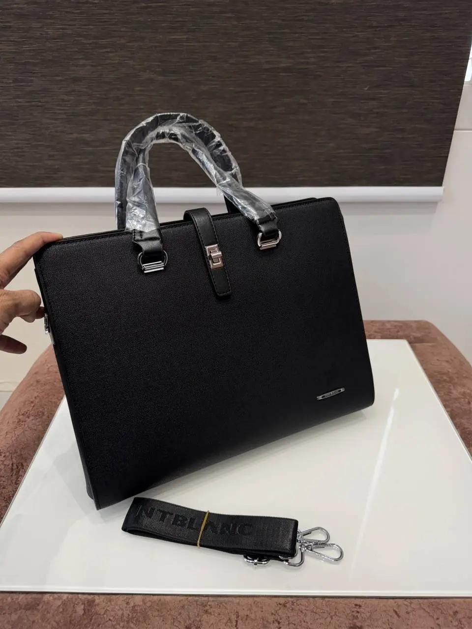 Mont Blanc Premium Laptop Bag X Office Bag M6135-5 Black - Image 3