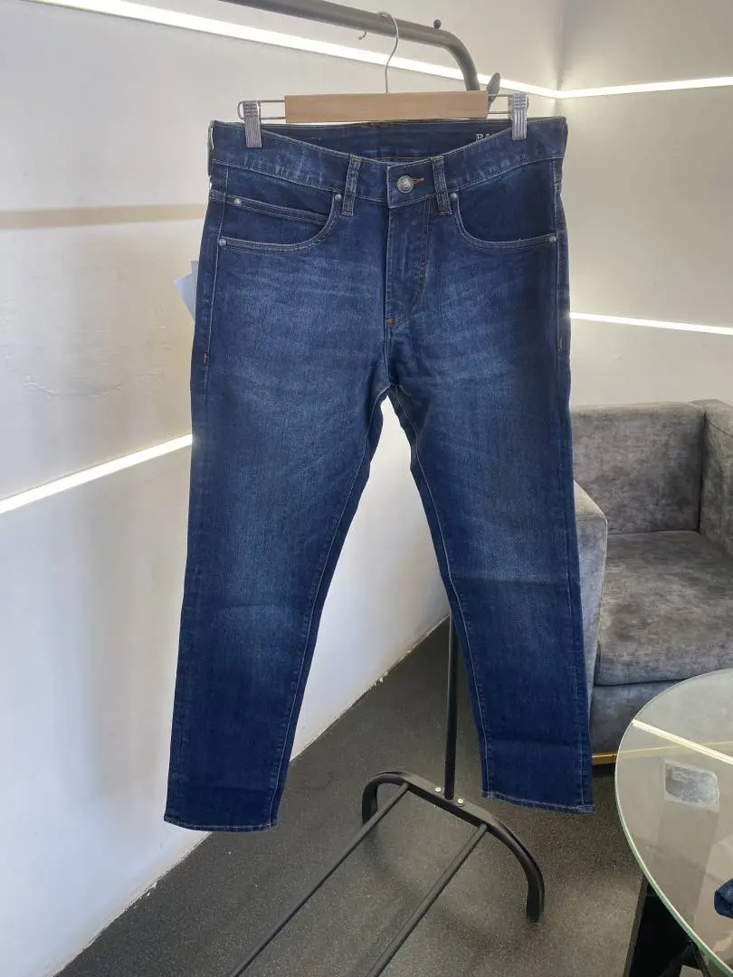 Balmain embroidery logo dark blue imported box pack hyperflex denim - Image 2