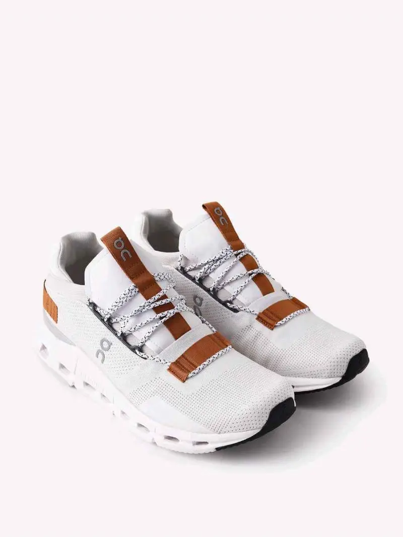 On Running Cloudnova trainers in white and brown pearl 193 - Image 10