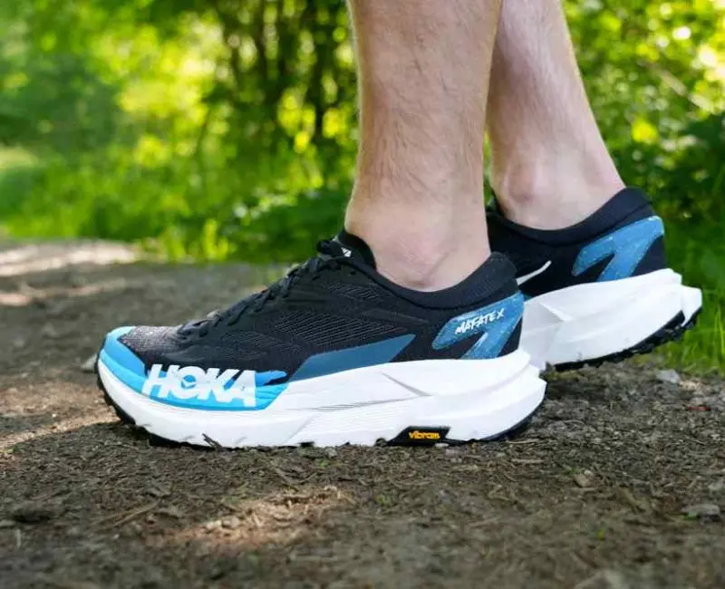 Hoka Mafate X Trail Runners Black Skyward Blue - Image 3