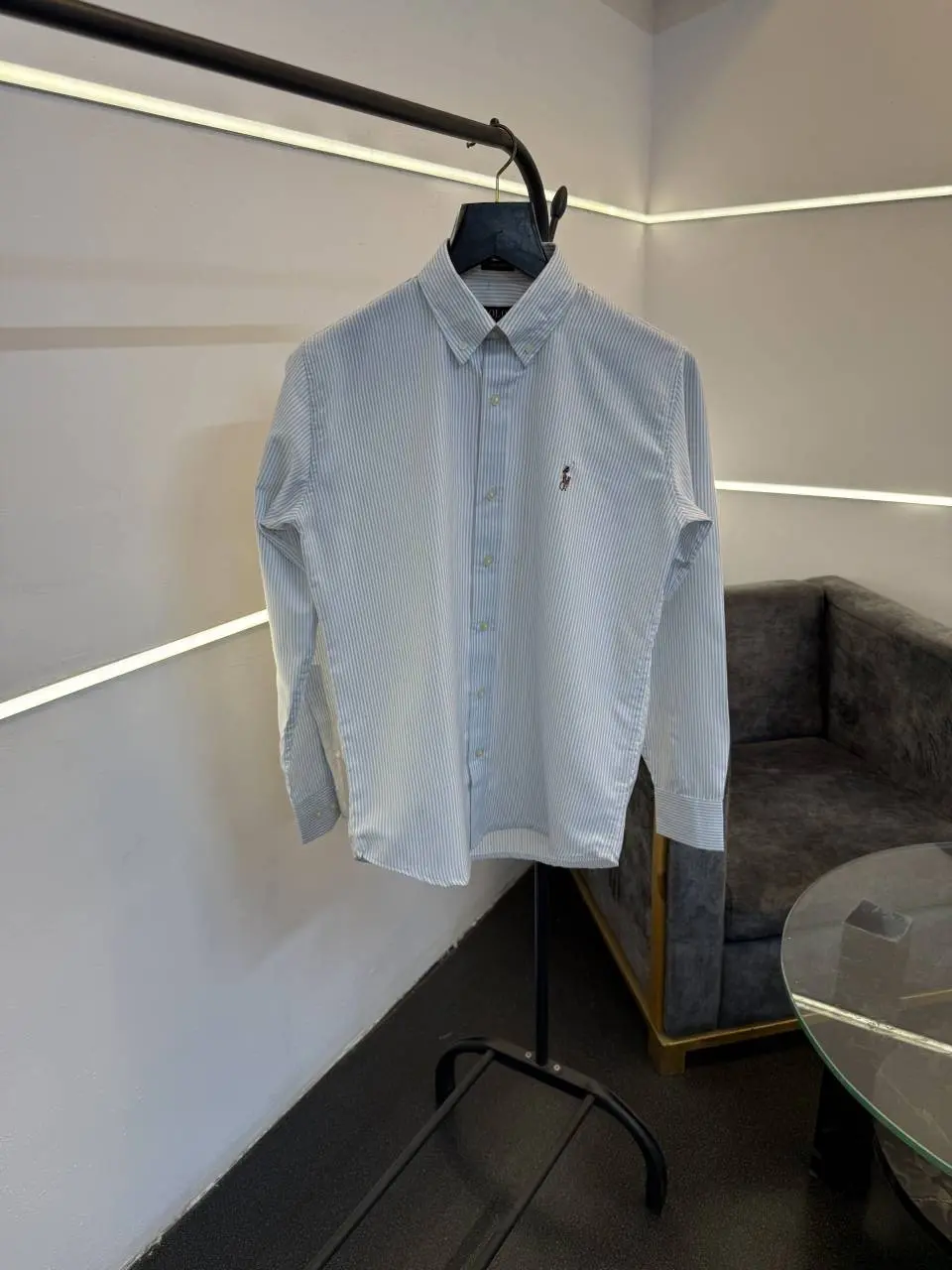 Ralph lauren sky blue imported oxford lining shirt